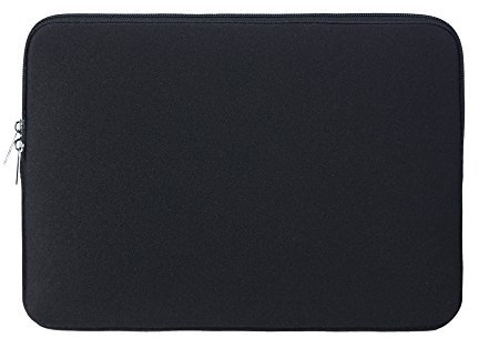 RAINYEAR 14 Zoll Laptop Sleeve Schutzhülle Zipper Cover Tragetasche Kompatibel mit 15 Zoll MacBook Air M2 M3 M4 14 Zoll Notebook Computer Ultrabook Chromebook(Schwarz)