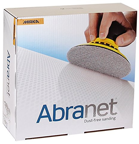 MIRKA Abranet Discos de Lija Tipo Malla GRIP P100 Ø 150 mm (50 Unidades)