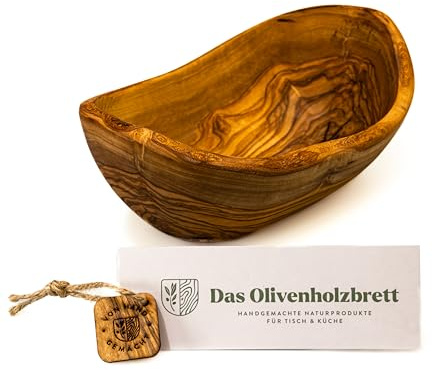 das Olivenholzbrett Madera de Olivo Frutero, Alargado en Corte Natural a partir de Aprox. 25cm - 20cm