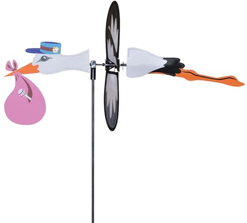 Premier Kite PK25185 Girouette Petit Cigogne Fille, Multicolore, 57 x 32 x 70 cm