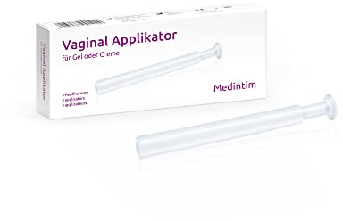 Medintim | Lot De 3 Applicateurs Vaginaux | Pour Lubrifiant, Gel et Crème