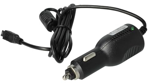 vhbw Autoladekabel kompatibel mit Tomtom One | TomTom Go - integrierte TMC Antenne, Schwarz, 90 cm, für 12 V Zigarettenanzünder, Mini-USB Adapter 2.0 A