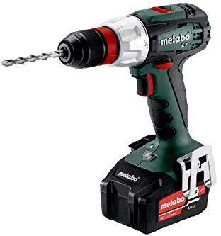 Metabo Akku-Bohrschrauber BS 18 LT Quick (602104500) 18V 2x Li-Ion; Ladegerät ASC 55; metaBOX 145, Art des Akkupacks: Li-Ion , Akkuspannung: 18 V, Akkukapazität: 2 x 4 Ah