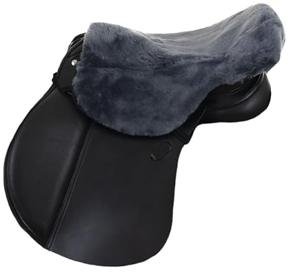 Engel Reitsport | Sattelsitzbezug Sattelauflage echtes Merino Lammfell SABEZ1 für englische Reitsattel