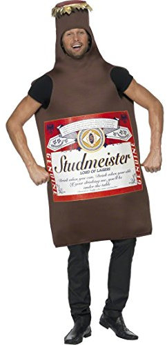 NET TOYS Bier Kostüm Studmeister Bierkostüm Bierflaschen Kostüm Bierflaschenkostüm Spaßkostüm