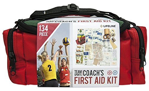 Team Sport Coach First Aid and Safety Kit, Stocked with essential first aid components for emergencies resulting from outdoor and team sports activities