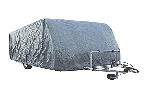 ProPlus Caravanabdeckung 5,79–6,40 m – Für max. Breite 235 cm und Höhe 220 cm – Grau