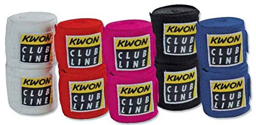 KWON Boxbandagen elastisch rot