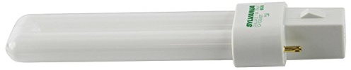 Sylvania 20327 (6-Pack) CF7DS/827/ECO 7-Watt Single Tube Compact Fluorescent Light Bulb, 2700K, 344 Lumens, 80 CRI, T4 Shape, G23 Bi-Pin Base