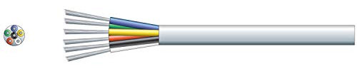 MERCURY Economy Alarm/Signal Cable - 6 Core TCCA Conductor White 100m