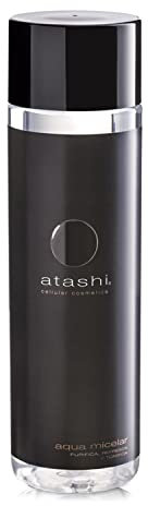 Atashi | Agua Micelar Antiedad | Purifica, Refresca y Tonifica | Limpiador Desmaquillante para Rostro, Ojos y Labios | Con Micelas Origen 100% Natural y Vitamina C | Apta Piel Sensible y Secas | 250ml