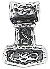 NKlaus Colgante Acton Pequeño Martillo de Thor de plata de ley Cuenta de pelo 6971