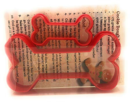 Dog Bone Set of 2 Cookie Cutter, Biscuit, Pastry, Fondant Clay Cutter