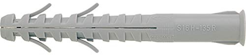 FISCHER S 14 H Long Shaft Dowels for Fittings Size L215 S14 x 185 mm Grey Pack of 50