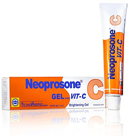 Neoprosone hudljusgörande gelkräm | 30 ml / 1 fl oz | För intima delar, privata områden, kropp, knän, underarm, armbågar | med C-vitamin och alfa arbutin