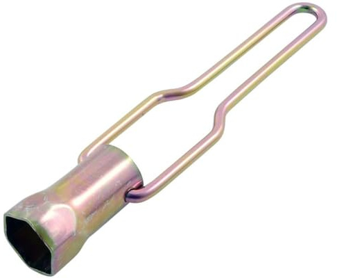 Zündkerzenschlüssel 18mm mit Bügel, Werkzeug für 18mm Zündkerzen, Zubehör | Zum Lösen und Anziehen von Zündkerzen mit 18mm-Schlüsselweite; Zündkerzenschlüssel mit Bügel als Werkstattwerkzeug