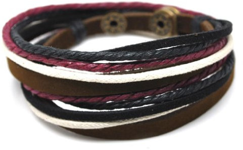 axy WICKELARMBAND Serie 1 TWIC1! ECHT Leder Armband Surfer Surferarmband (TWIC1-1)