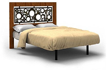 Cabecero de Madera y forja Kyara - Grupo 2 - Blanco Oro (Color con Incremento de Precio), Grupo 1 - Cerezo, Cabecero de 135 cm
