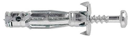 Molly M101050-XJ Molly Multi Chevilles métal avec vis agglo, Gris, Set de 50 Pièces