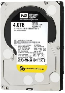 Western Digital WD4001FYYG - Disco Duro Interno de 4 TB (7200 RPM, 3.5 SAS)