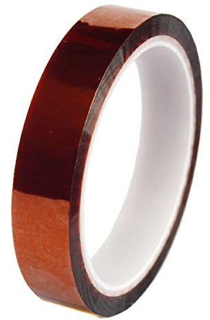 BONUS Eurotech 1BL08.02.0019/033A# Polyimid Maskierung und Elektro Isolierband, Silikonklebstoff, Temperaturbeständigkeit in 30 min + 268 Grad C, Gesamtdicke 0,06 mm, 19mm/33m