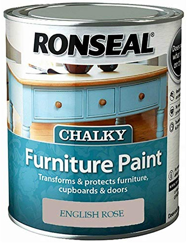 Ronseal Chalky Furniture Paint 750ml English Rose