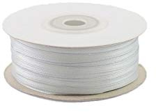 Creativery 91m Rolle Satinband 3mm (137 Silber) // Schleifenband einseitiges Hochzeit Taufe Deko Band Dekoband Geschenkband grau