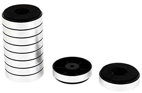 sourcing map Round Pad Amplifier Feet Stand Speaker Stands, Subwoofer Shockproof Mats 40MM Dia 10PCS