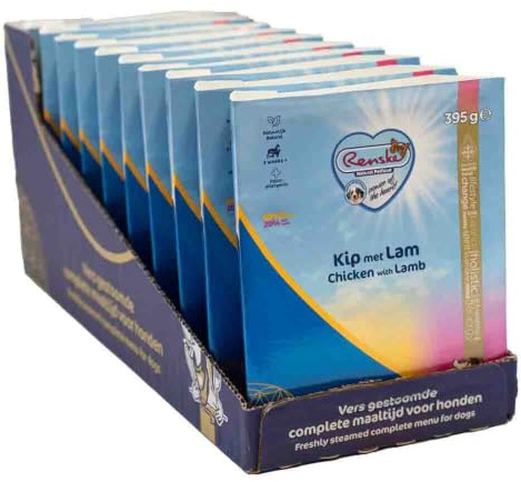 RENSKE - FRISCHES FLEISCHFUTTER FÜR HUNDE MIT HUHN & LAMM - 10 x 395 g