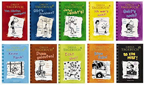 Gregs Tagebuch 10 So ein Mist + Bd. 1-9 Von Idioten umzingelt! Gibt's Probleme? Jetzt reicht's! Ich war's nicht! Geht's noch? Keine Panik! Dumm gelaufen! Echt übel! Böse Falle! gebundene Ausgaben