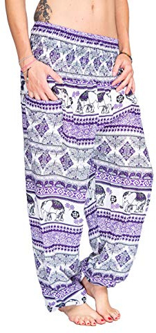 mienloco - Pantalón Globo de estilo harén, yoga, etc. P26 Talla única