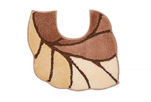 Grund Badteppich, Ultra Soft und Saugfähig, rutschfest, Aosta, WC-Vorlage m.A. 55x50 cm, Caramel