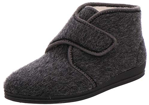 Rohde Herren Hausschuhe Geschlossen Warmfutter Lillestrom 2613, Größe:45 EU, Farbe:Grau