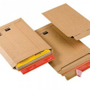 ColomPac CP 010.01 fraktpåsar 150 x 250 mm av wellpapp, brun – 100 stycken