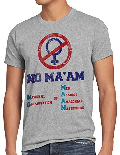 style3 Bundy NO MAÂ'AM Herren T-Shirt Vatertag Gruppen-Kostüm Fasching Karneval Männer-Umzug