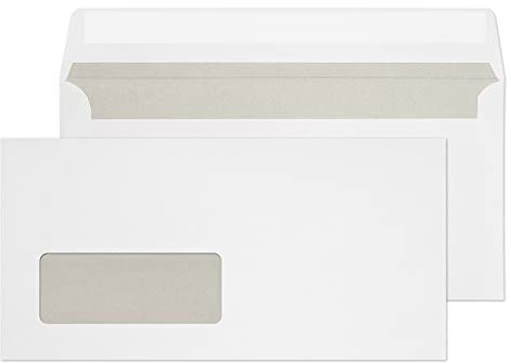 Blake Purely Everyday 12774/100 PR Briefumschlag, selbstklebend, Din Lang, 80 g/qm, 110 x 220 mm, 100 je Paket, weiß