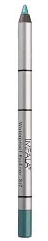 Impala - Cremiger Wasserfester Eyeliner | Definierte Kontur und Rauchiger Effekt | Dichte und Cremige Textur | Kräftige und Haltende Farbe | Leicht Aufzutragen | Farbe 317 Blaugrün