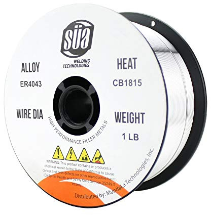 SÜA - ER4043 - MIG Aluminum Welding Wire - 1 Lb x 0.035''