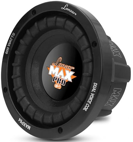 Lanzar MAXP64 Max Pro 600W 6.5 inch 4 Ohm Small Enclosure Car Subwoofer