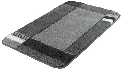 Kleine Wolke 7258901360 Badteppich Padova, 60 x 100 cm, anthrazit