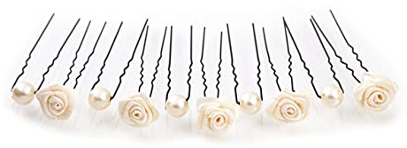 10tlg. Braut - Haarschmuck Set - Brauthaarschmuck | Set-2-S - Beige