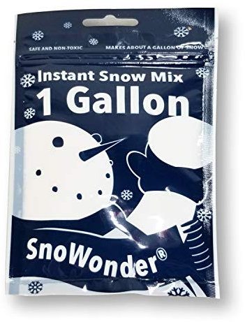 SnoWonder Instant Snow Schneepulver, Kunstschnee, Sofortiger Pulverschnee, Cloud Slime, 4 Litres
