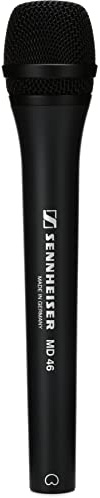 Sennheiser MD 46 cardioid interview microphone,Black