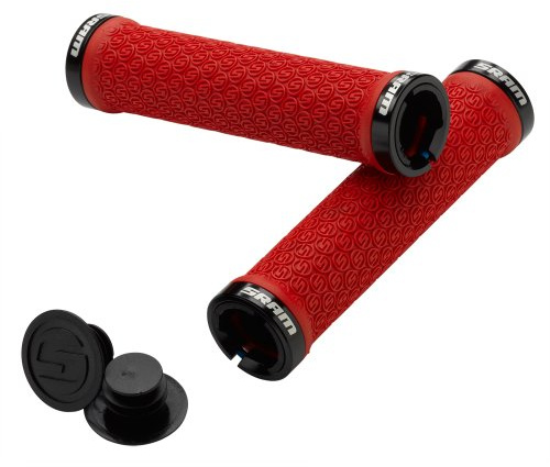 Sram MTB låsgrepp med 2 klämmor och slutplugg Röd NA