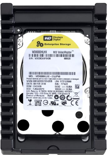 Western Digital WD6000HLHX VelociRaptor 600GB interne Festplatte (8,9 cm (3,5 Zoll), 10000rpm, 3,6ms, 32MB Cache)