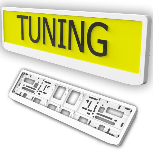 Marco para la placa de la matrícula de Taport®, soporte para el número de matrícula del coche