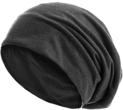 style3 Slouch Beanie aus atmungsaktivem, feinem und leichten Jersey Unisex Mütze Haube Bini Einheitsgröße