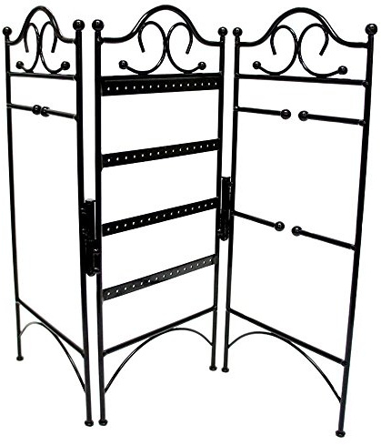 Mango Steam 3-Panel-Schmuck-Organizer zum Aufhängen von Ohrringen, Armbändern, Halsketten / (MEHRWEG)