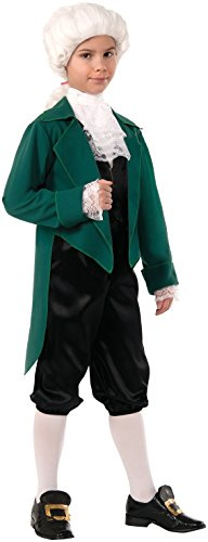 Rubies Thomas Jefferson Costume for Kids, Boy's Medium