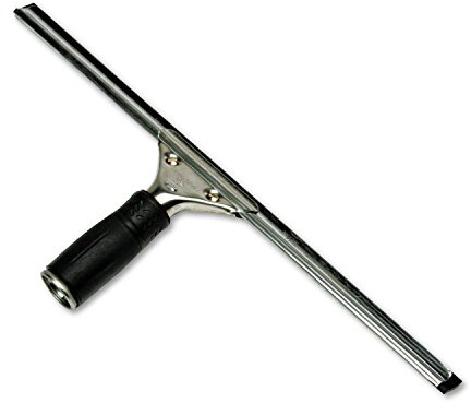 Unger Professioneller Stahl-Fenster- und Glasabzieher mit Ersatzgummi, 40,6 cm (1 Stück)